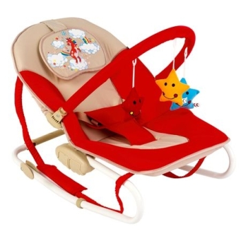 Balansoar Unicorn, Rosu/Bej -  Juju